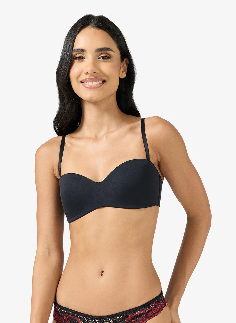 Onltracy Padded Bandeau Strapless Bra with Multiway Straps - Image 1