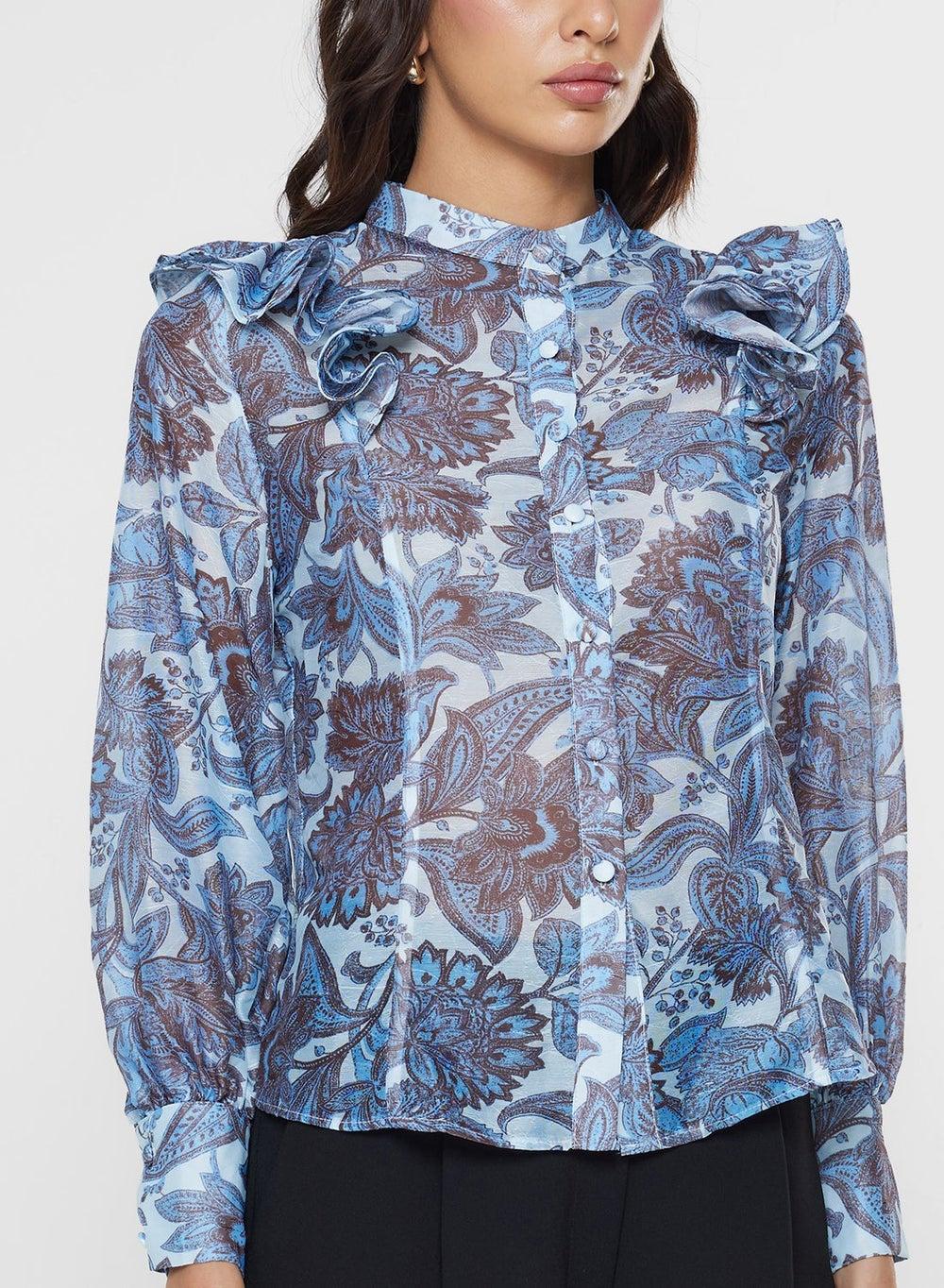 Floral Print Shirt for Women - Image 1