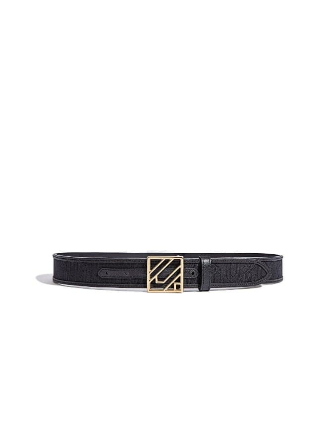 Monogram Belt with Contemporary Buckle - Image 1