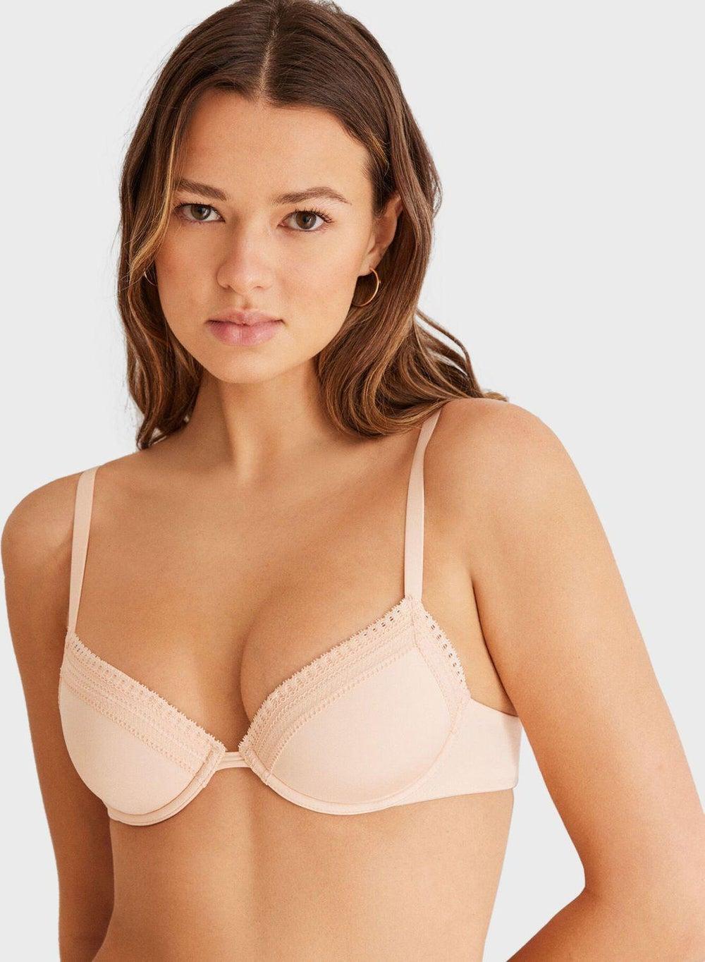 Strappy Cami Plunge Padded Bra - Image 1
