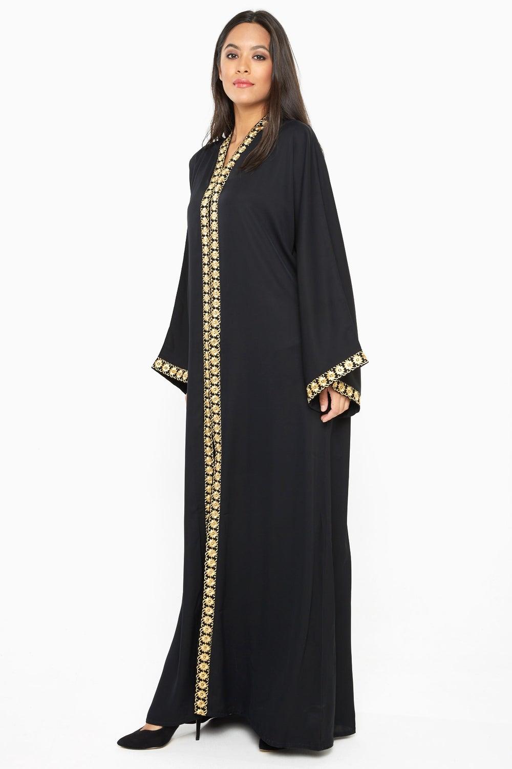 AJ352A Premium Nida Abaya with Matching Hijab - Image 1