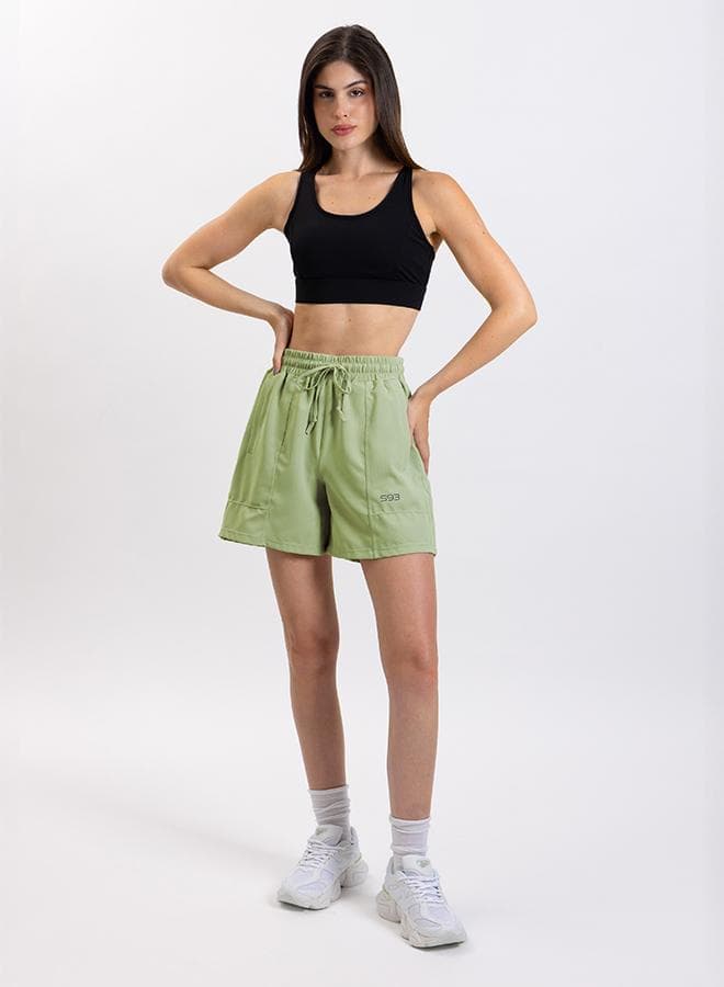 Light Textured Women’s Active Shorts - Image 1