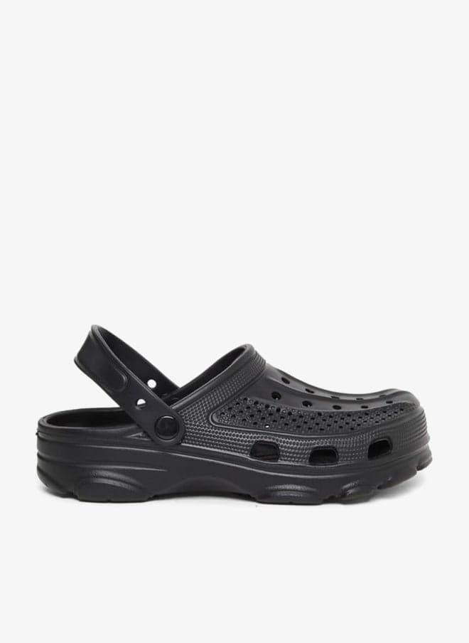 Solid Slip-On Heel Strap Clogs - Image 1