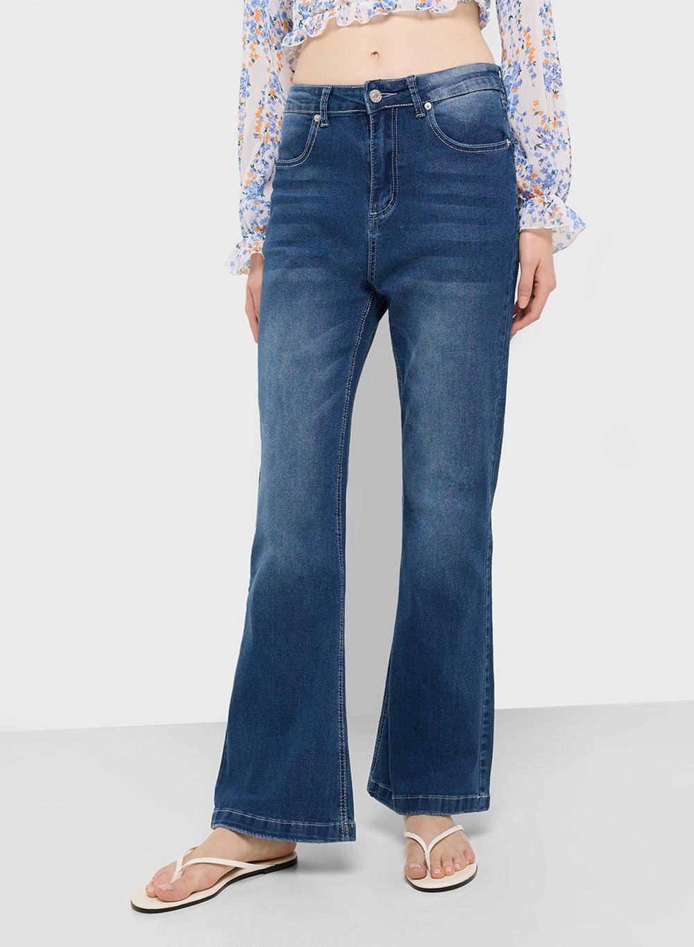 High Rise Bootcut Fit Jeans - Image 1