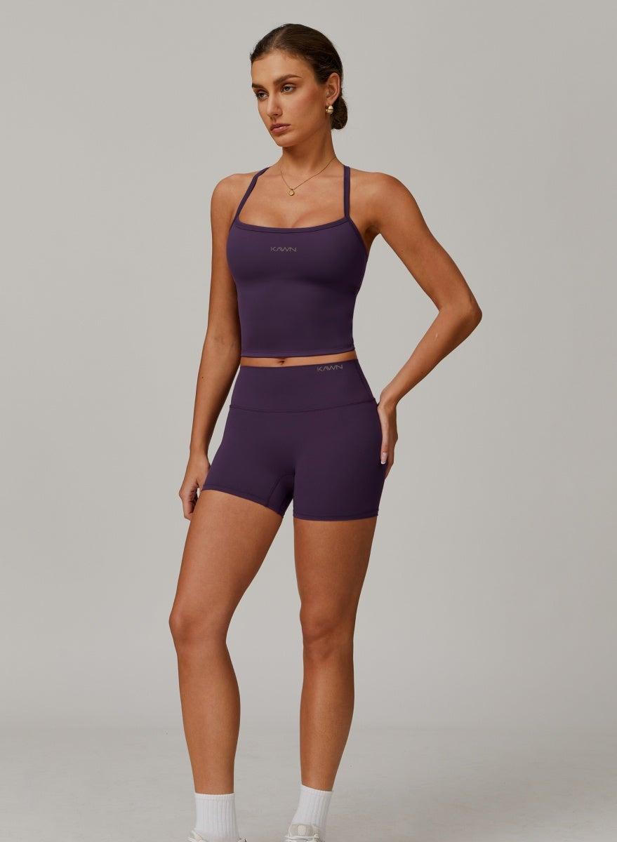 Women's Mid Waist Contour Yoga Workout Shorts - Image 1