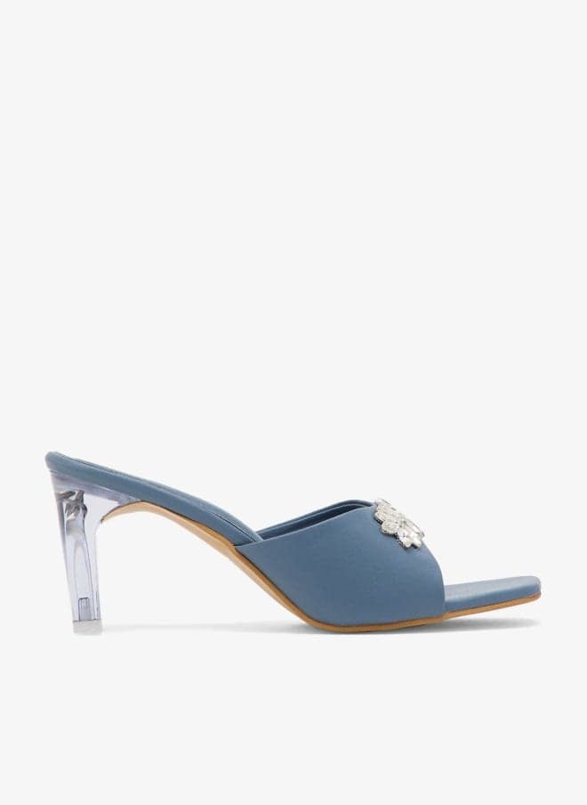 High Heeled Sandal with Bow - Image 1