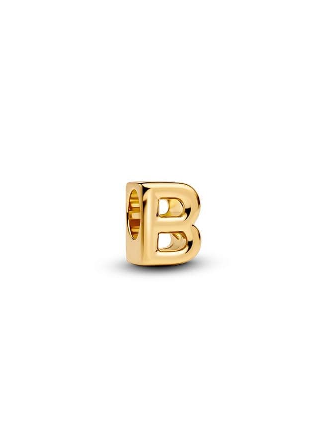 Letter B 14k Gold-Plated Alphabet Charm - Image 1