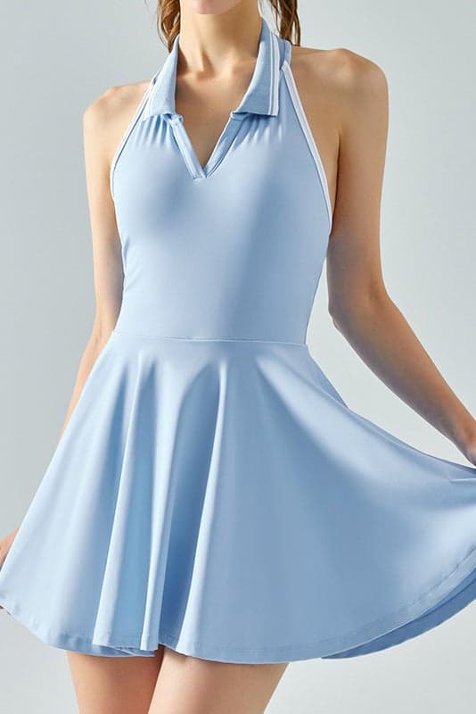 Perfect Polo Padel & Tennis Dress with Built-In Shorts - Image 1