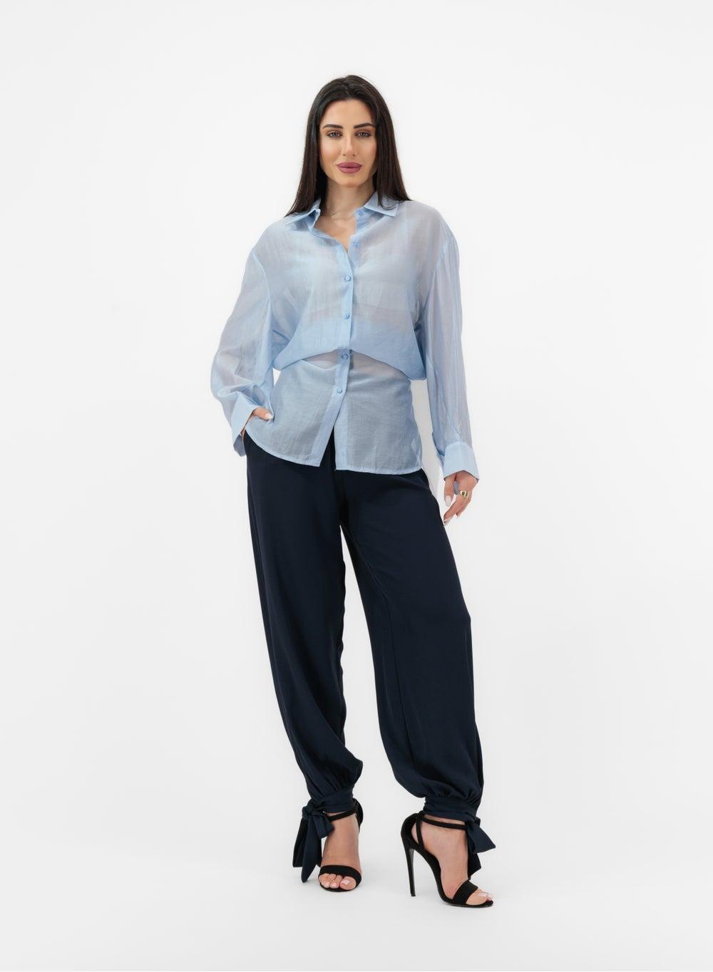 Trousers with Maxi Bow - Image 1