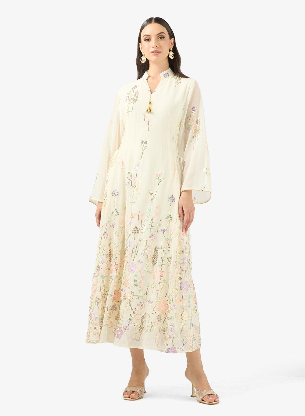 Floral Print Jalabiya for Elegant Everyday Wear - Image 1