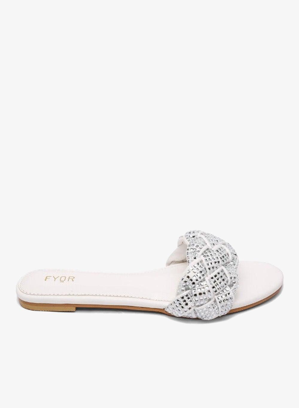 Diamante Braided Slide Sandal MY 191 - Image 1
