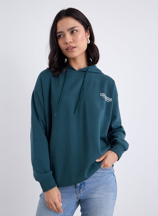 Styli Courageous Longline Regular Fit Hoodie - Image 1
