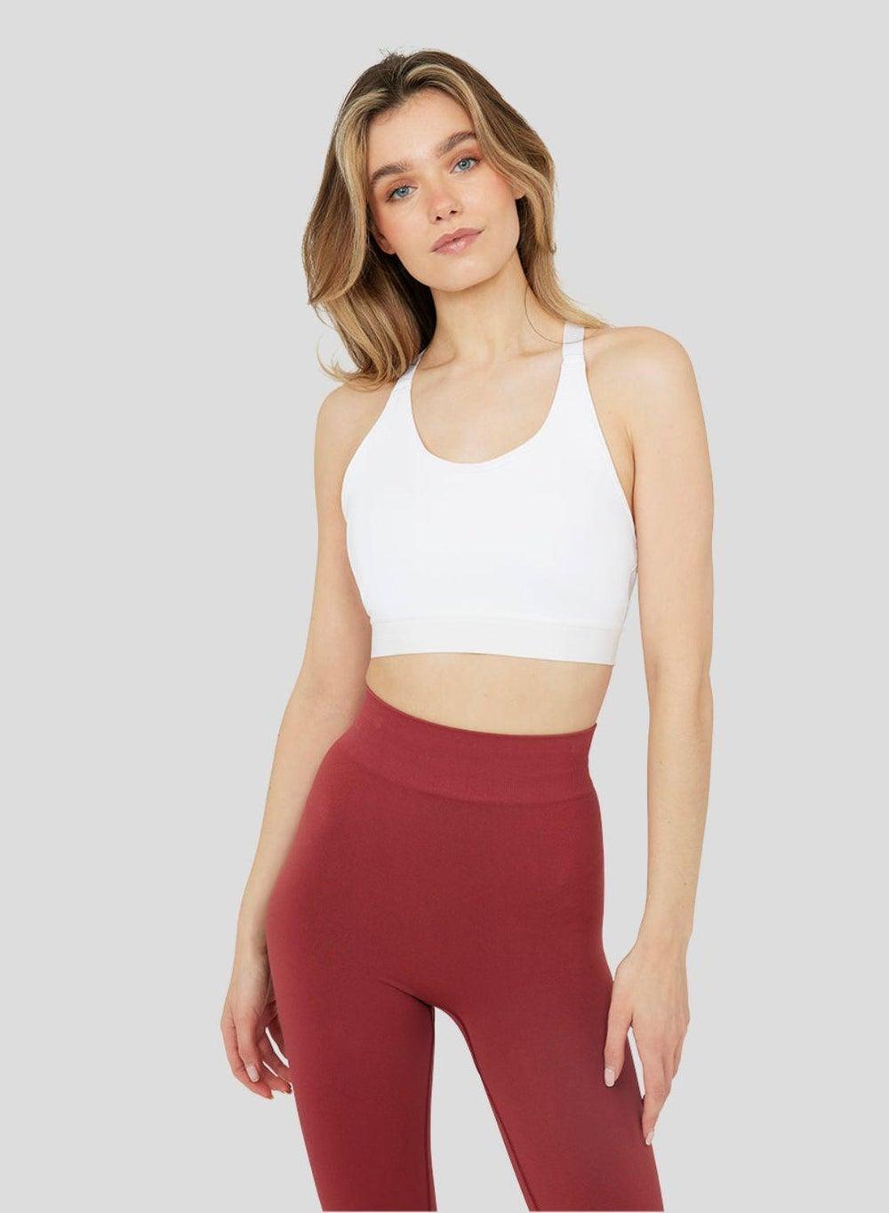 Women's White Metatek Sports Bra CF0624 - Image 1