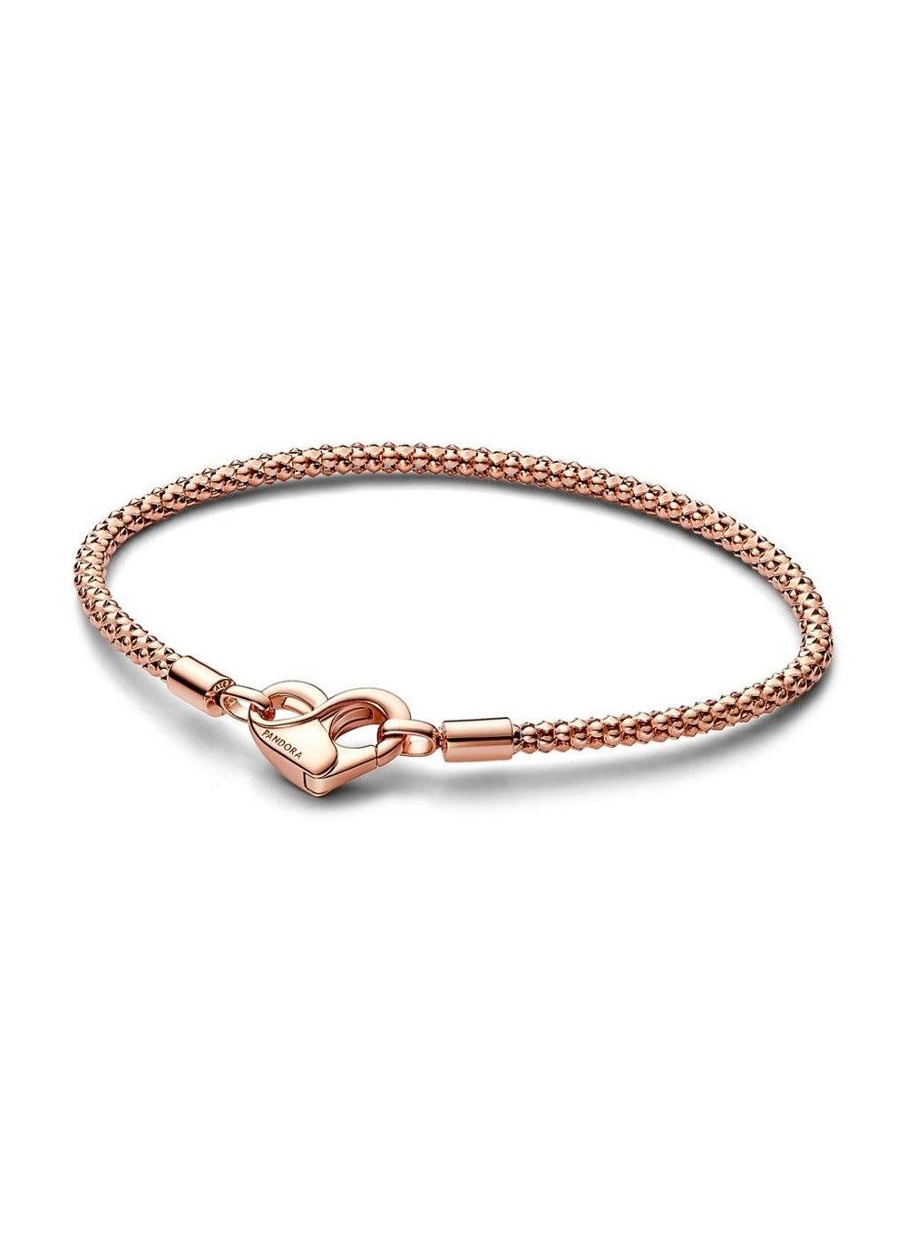 Pandora Moments Studded Heart Clasp Chain Bracelet - Image 1