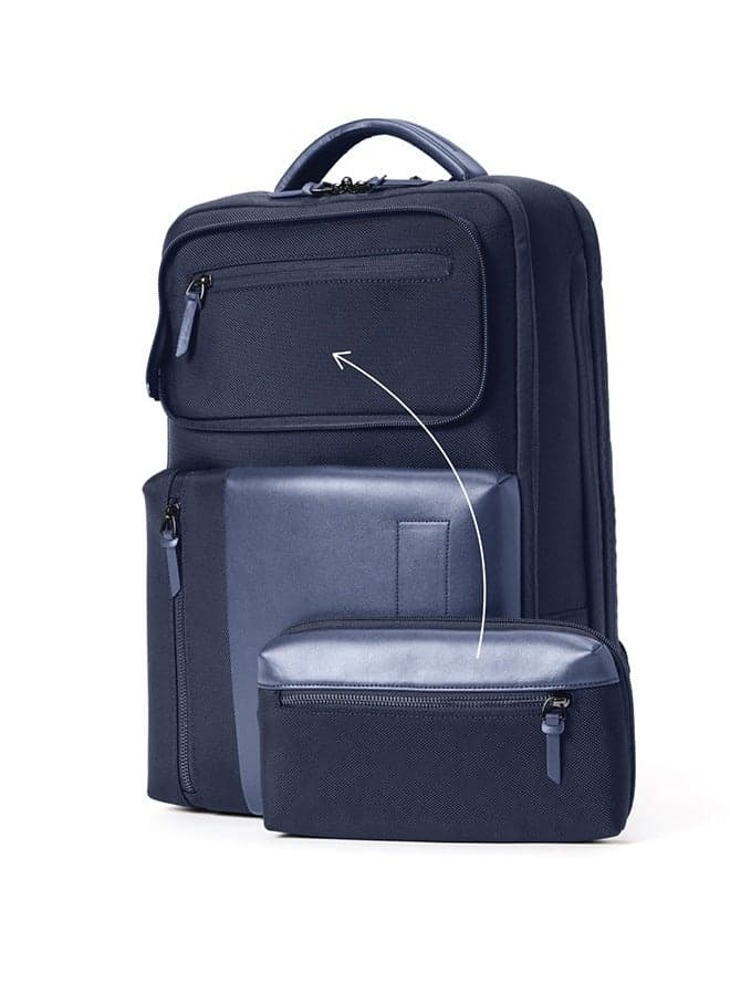 Mokobara Overnighter 23L Backpack for Laptop, Travel, Blue - Image 1