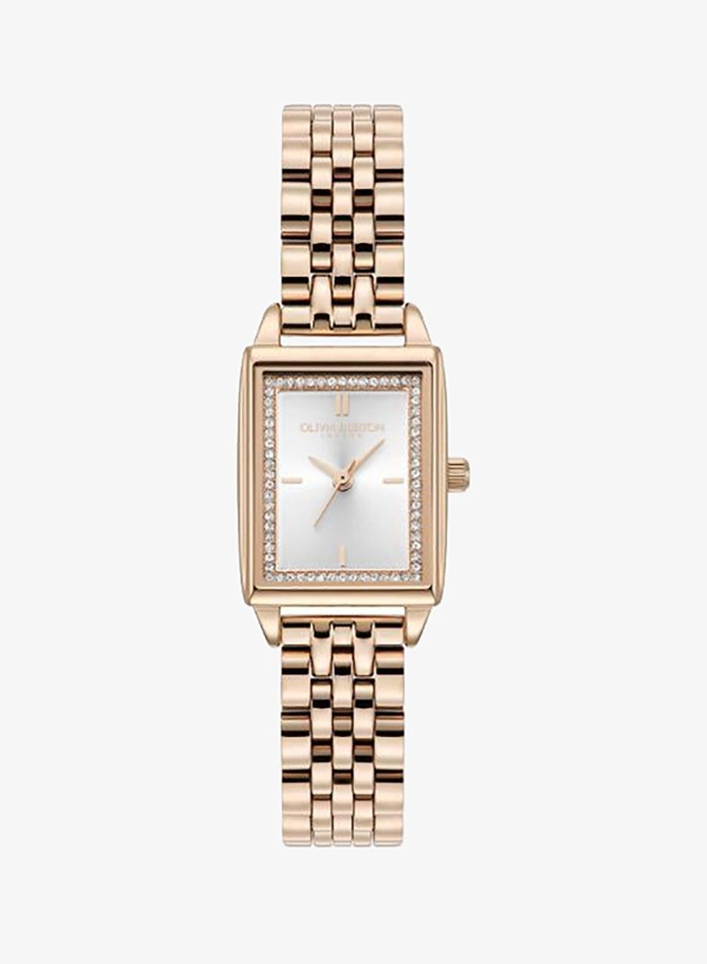 Carnation Gold-Tone Rectangular Quartz Watch 24000014 - Image 1