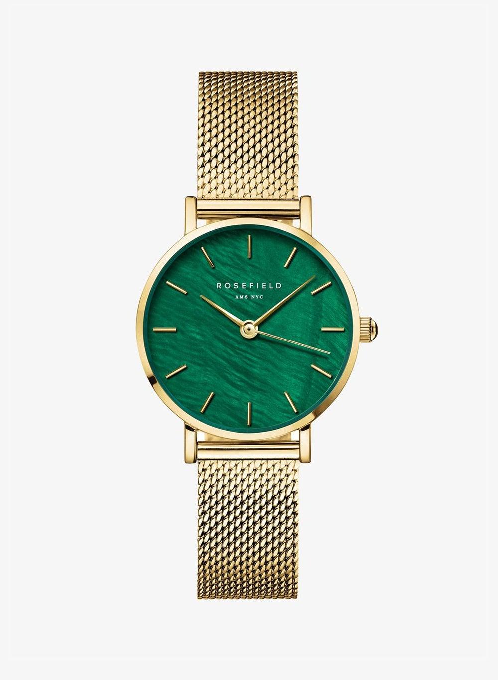 Rosefield Small Edit Emerald Mesh Gold SEEGMG-SE72 - Image 1
