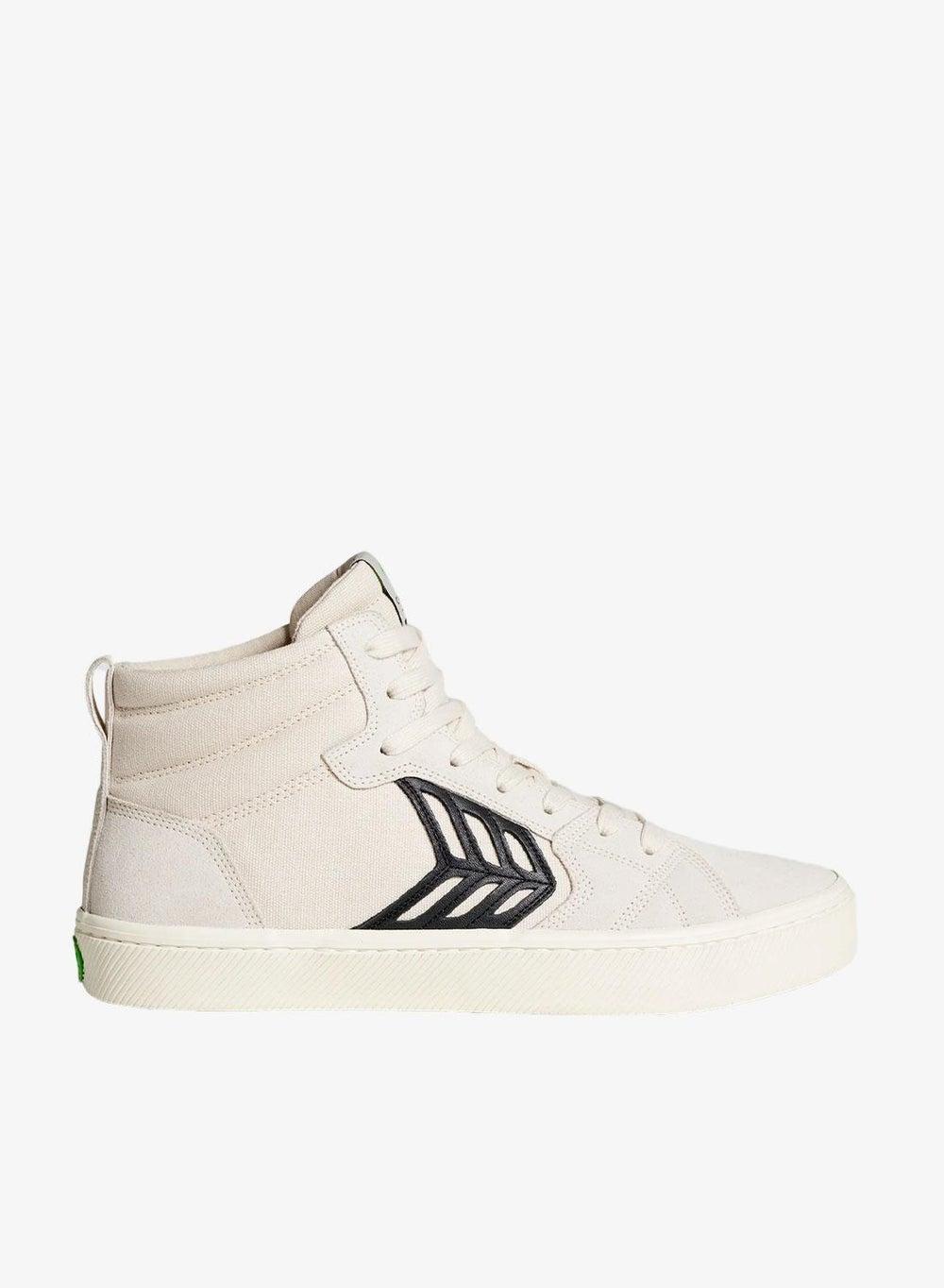 CATIBA PRO High Off-White Canvas Vintage White Suede Sneaker - Image 1