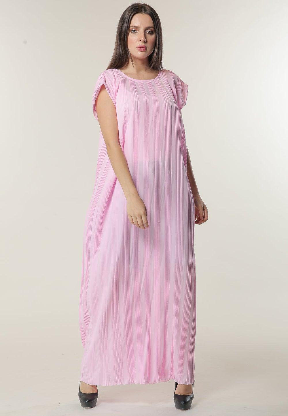 Elegant Crew Neck Casual Abaya - Image 1