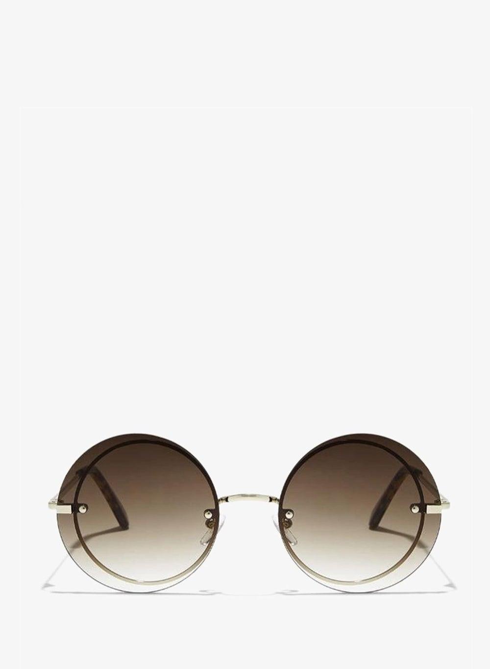 Women's BlackOut COACHELLA Round Rimless Sunglasses - Image 1