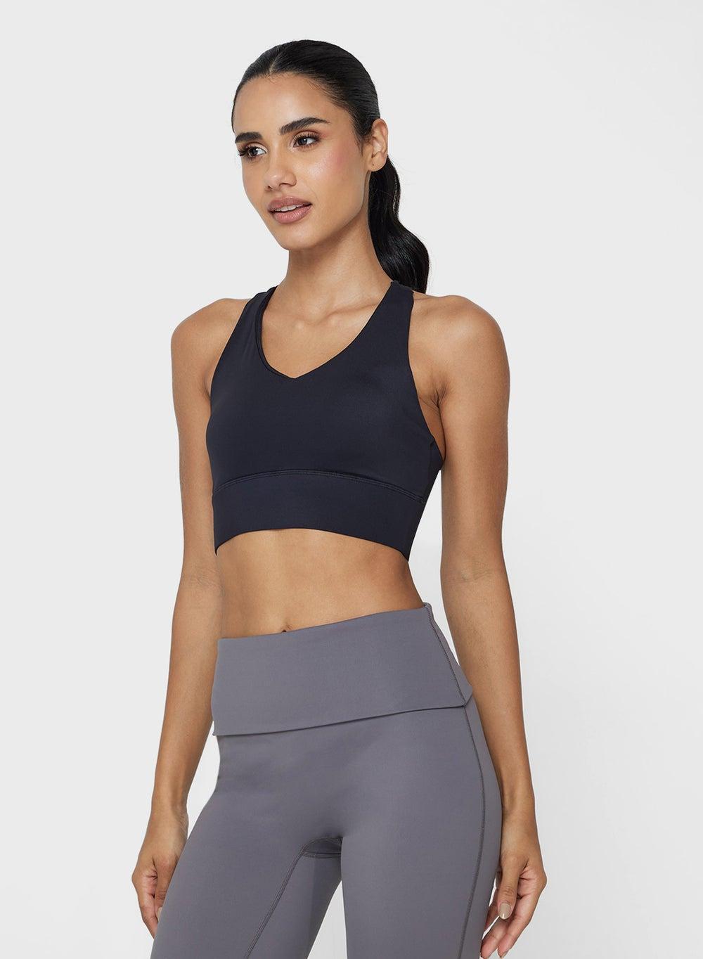 Seamless Racer Back Sports Bra, Medium Coverage - Image 1