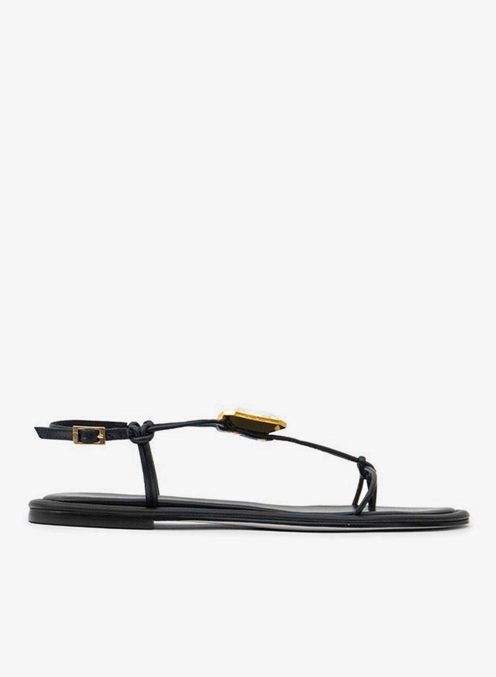LONAN Sleek Thong Toe Flat Sandals - Image 1