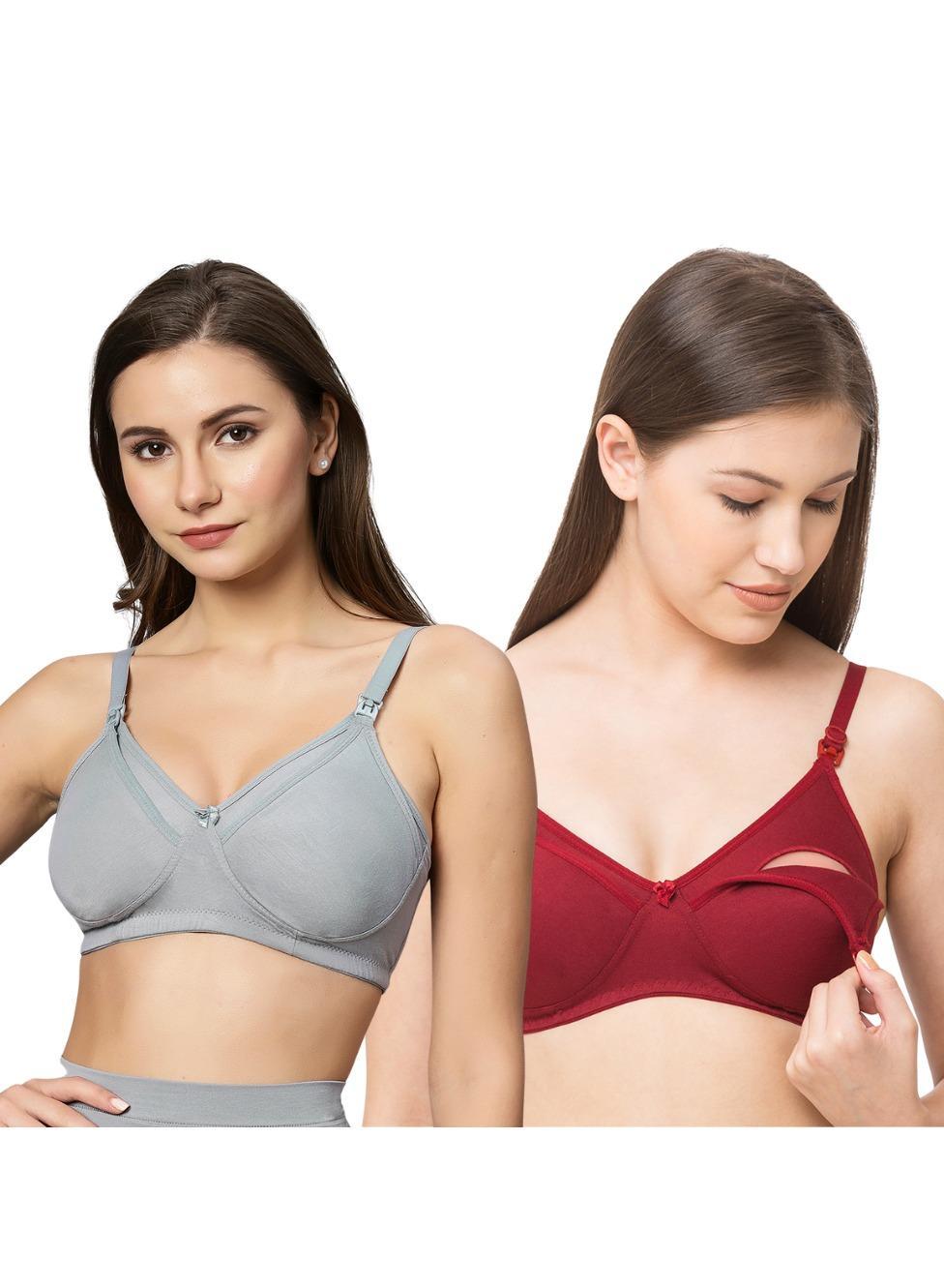 Cotton Wireless Maternity Nursing Bra for Breastfeeding - Image 1