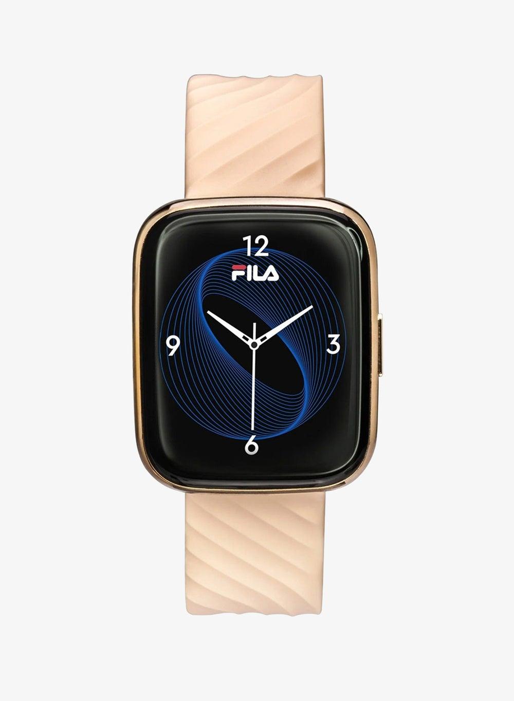 Fila SW/40G.APEC Smartwatch Gold/Peach with Black Strap 45mm - Image 1