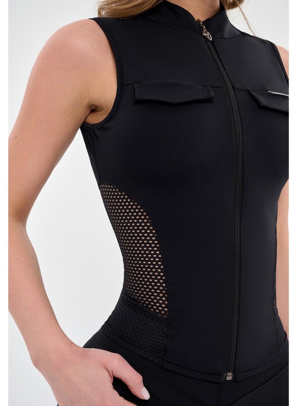 Bona Fide Sleeveless Zip-Up Tank Top for Women - Image 1