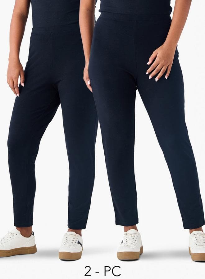 Set of 2 Plus Size Ulla Popken Leggings - Image 1