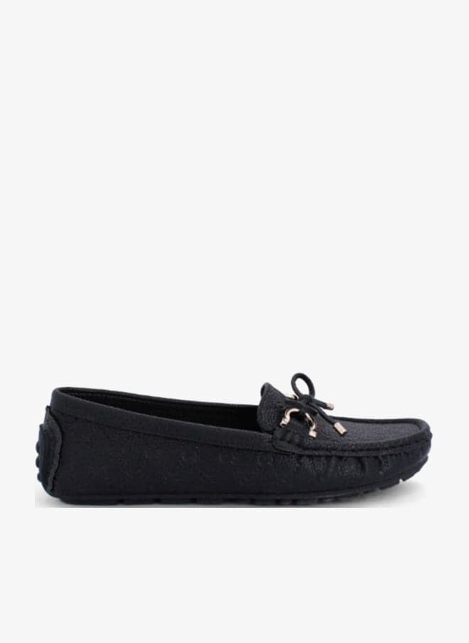 VARDA MOC Embossed Monogram Loafers - Image 1