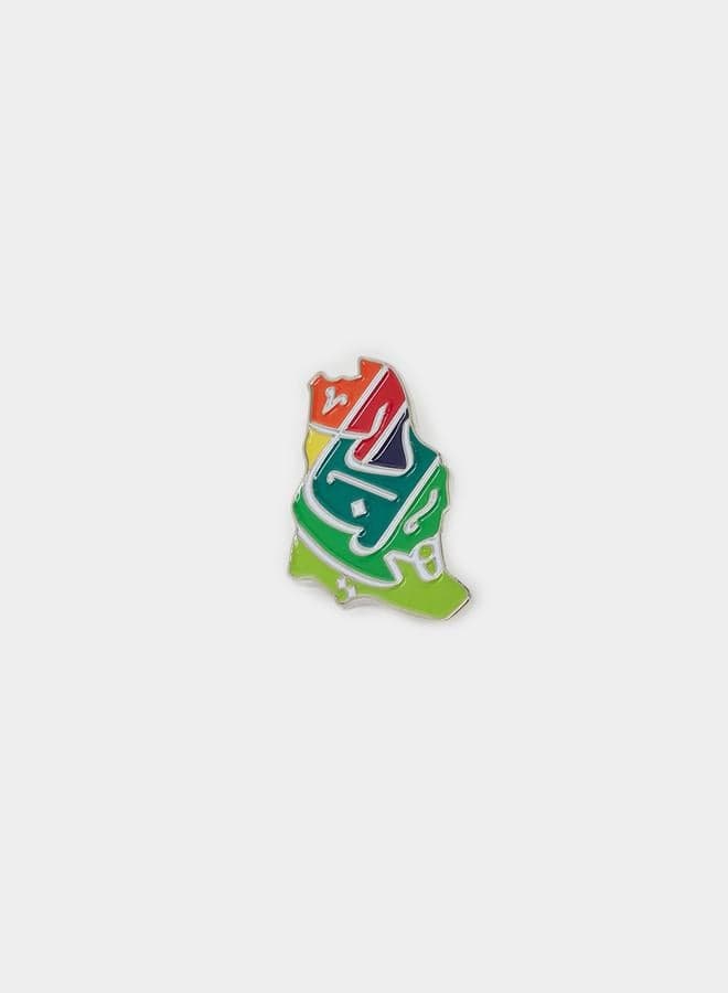 Styli Saudi Map Pin Brooch - Image 1