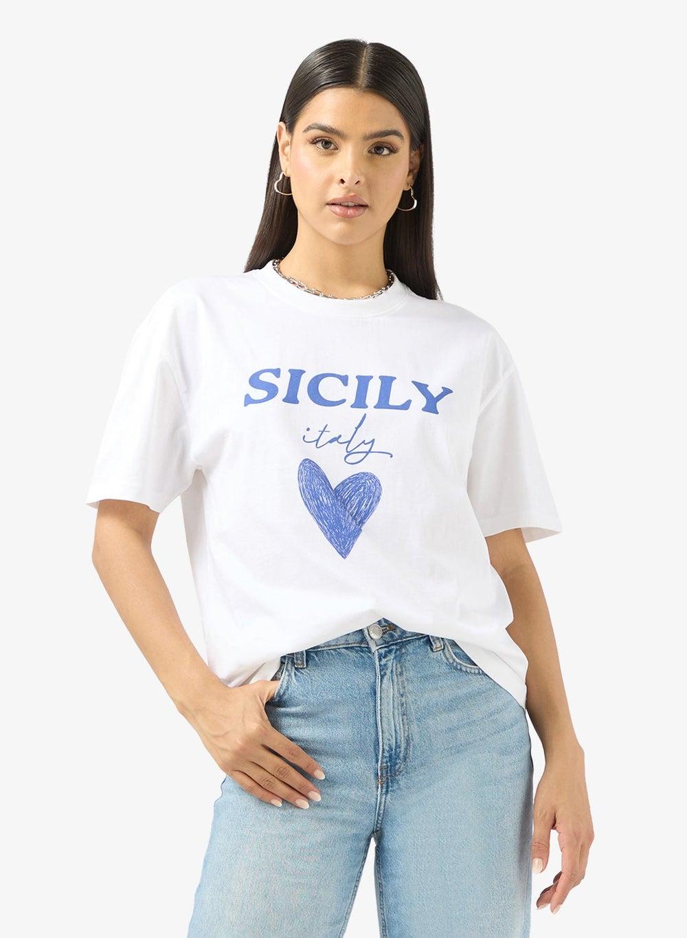 Crew Neck Holiday Graphic T-Shirt for Women - Image 1