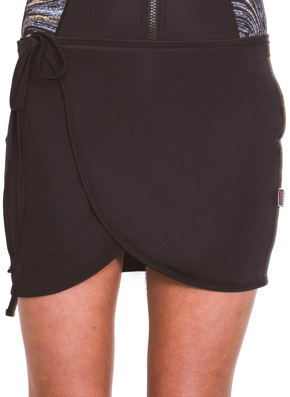 COEGA Ladies Black Wrap Swim Skirt - Image 1