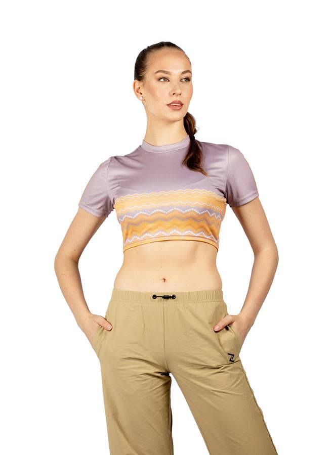 Women's Crew Neck Short Sleeve Workout T-Shirt - Image 1