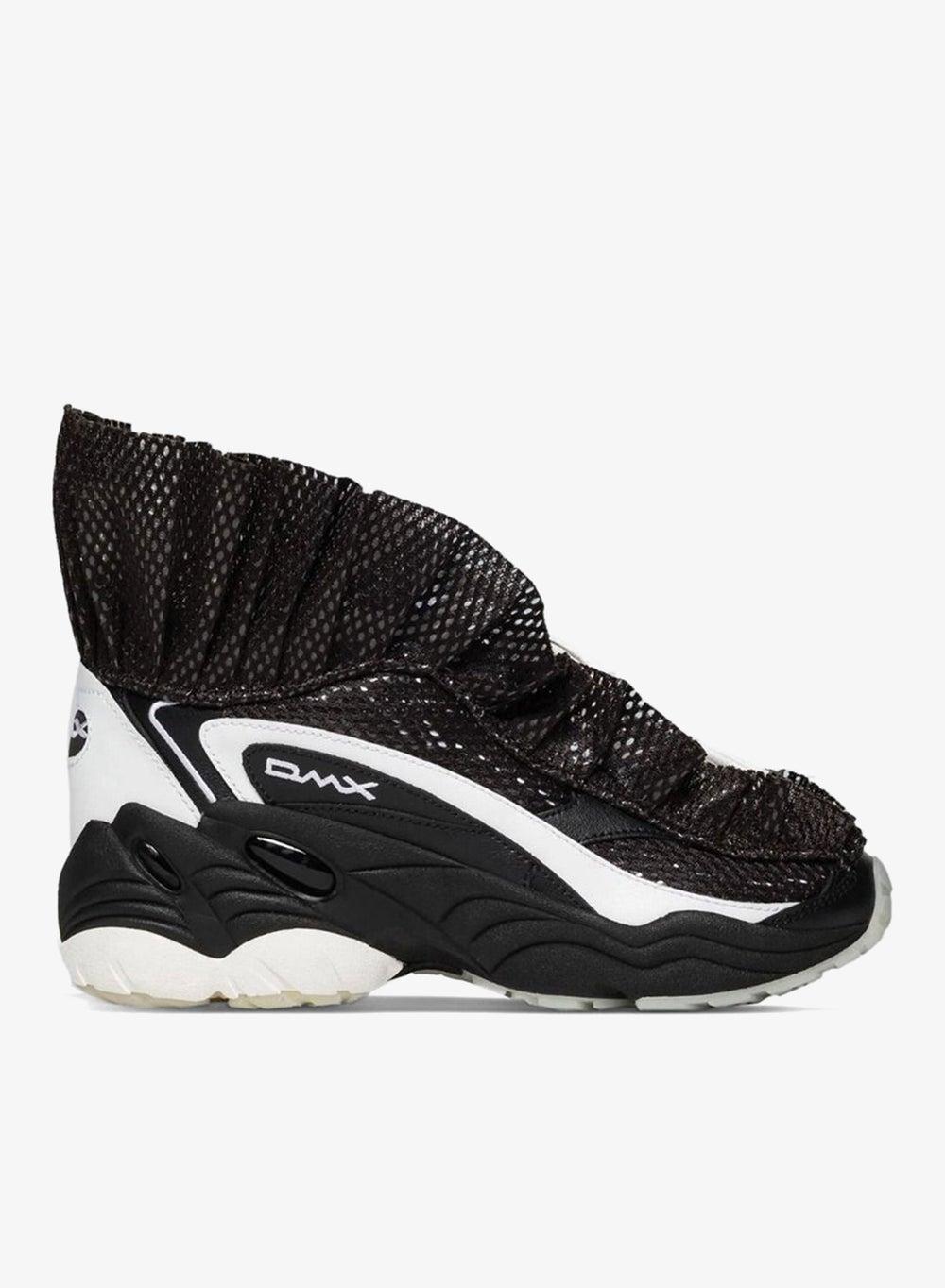 Dmx Ruffle Black White High-Top Sneakers - Image 1