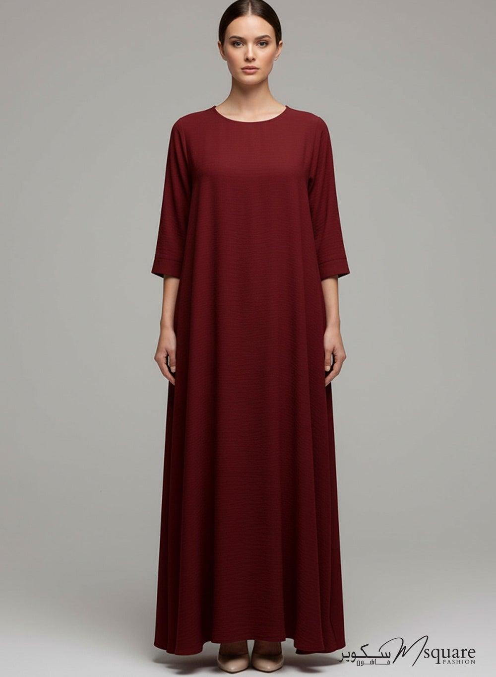 Maroon CEY Fabric Inner Slip Dress for Abaya - Image 1