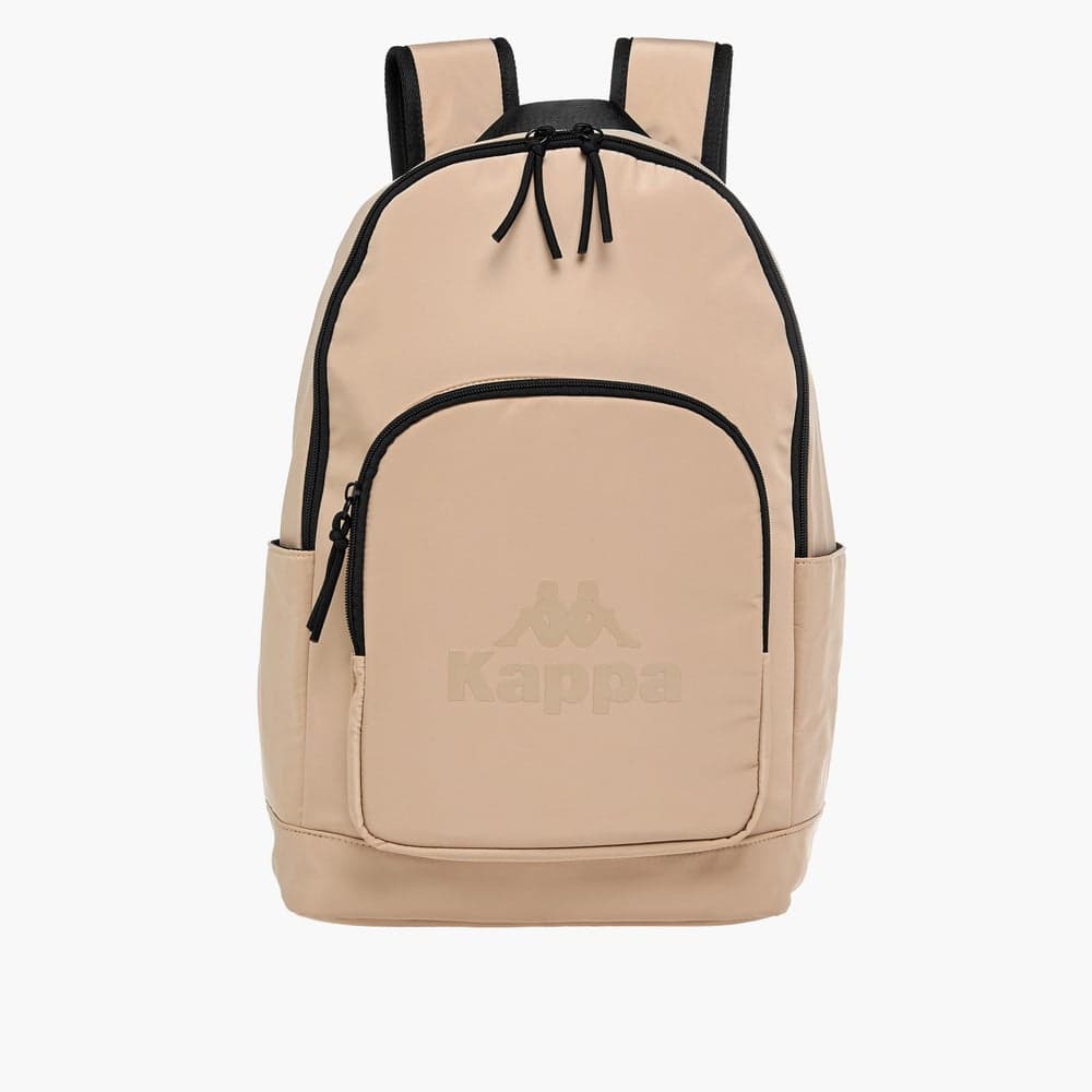 Kappa Logo Print Backpack with Adjustable Shoulder Straps - Image 1