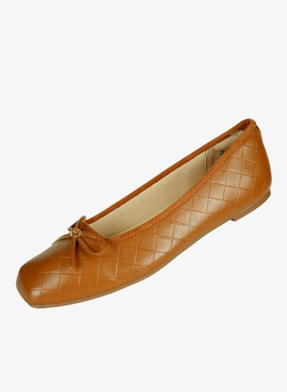 092-2689 Michelle Morgan Light Brown Casual Flat Shoes - Image 1