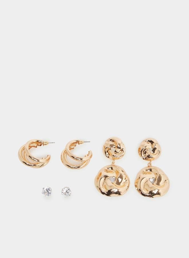 Set of 3 Assorted Earrings for Women - Image 1