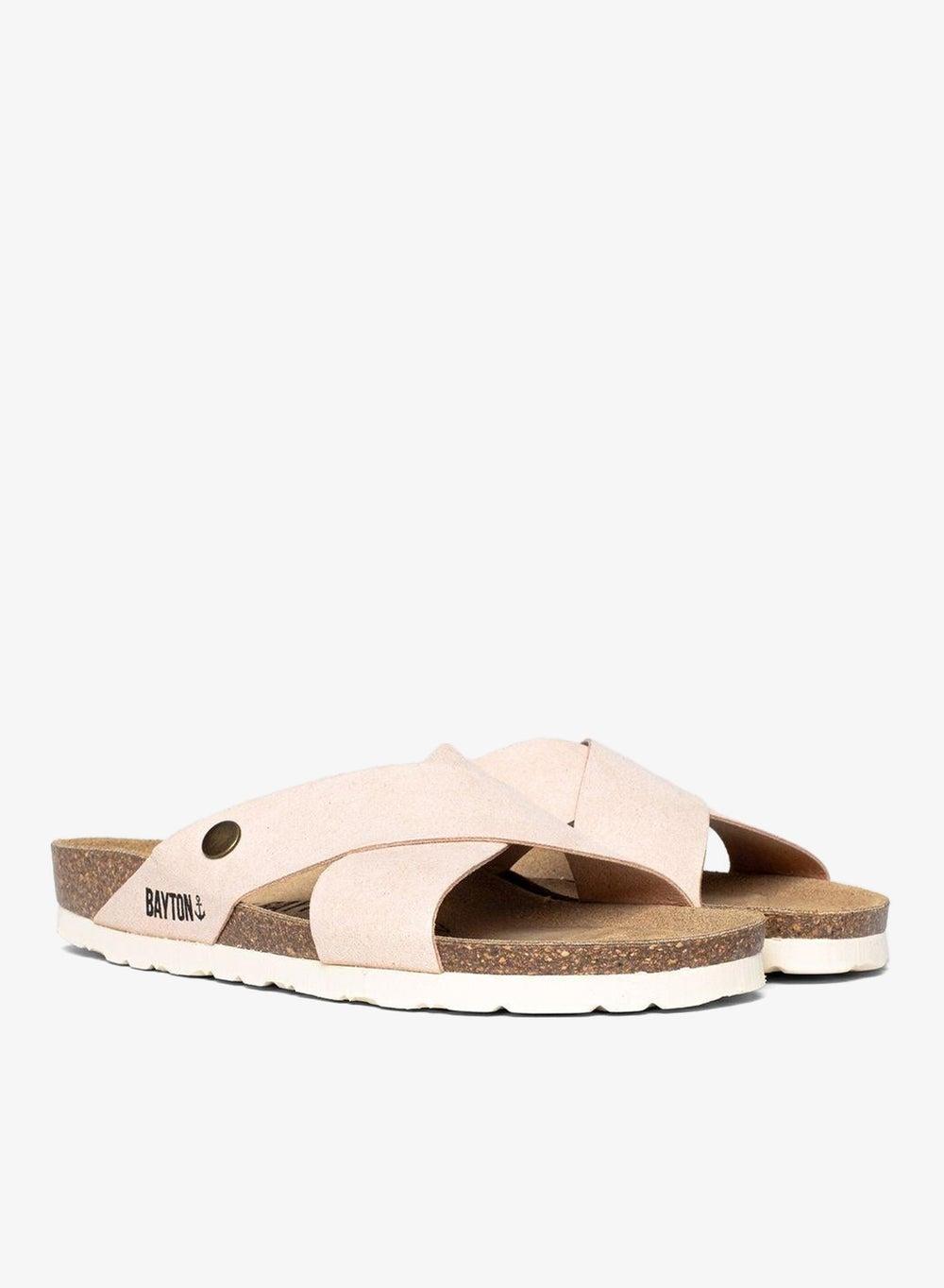 Elche Flat Sandals with Cork Sole - Image 1