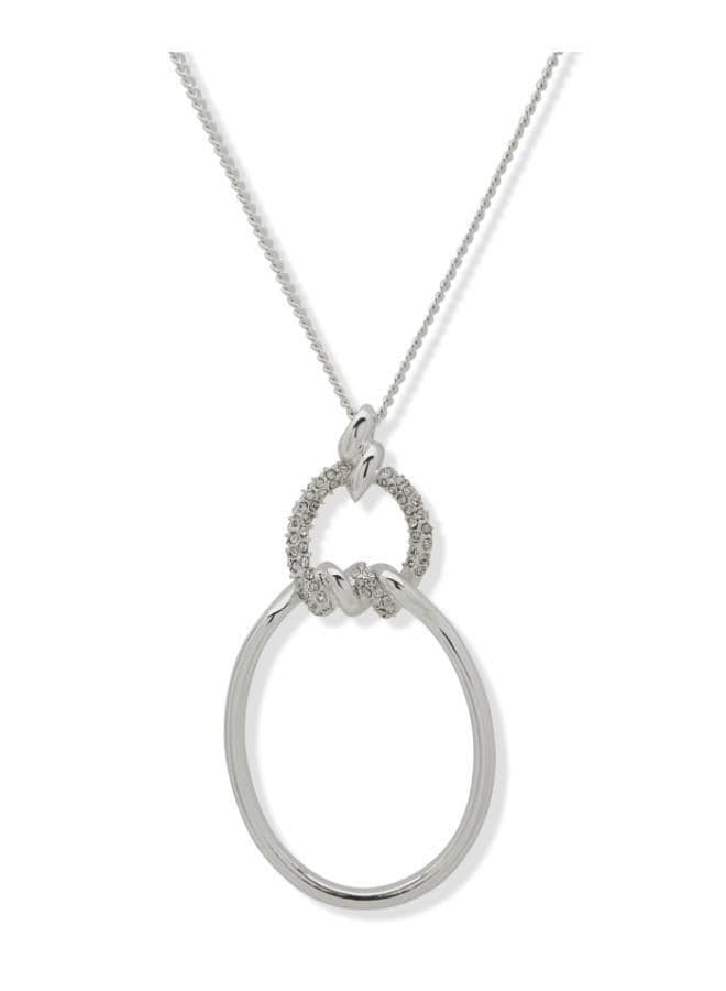 Nk 34In Pave Rope Pendant Necklace - Image 1