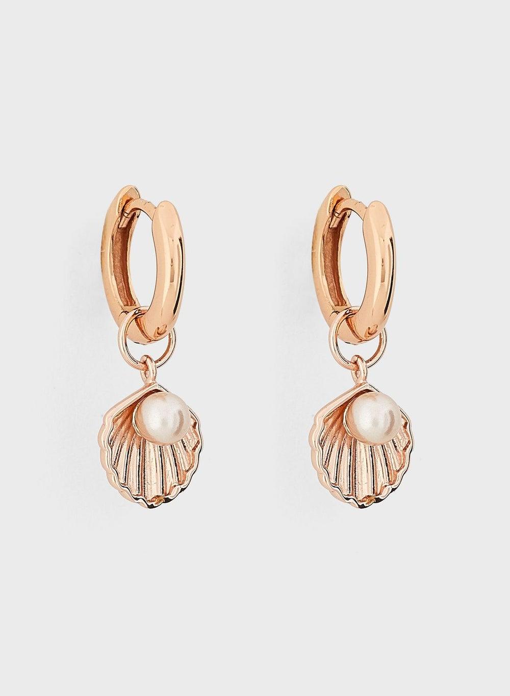 Under The Sea Sterling Hoop Earrings OBJSCE06 - Image 1