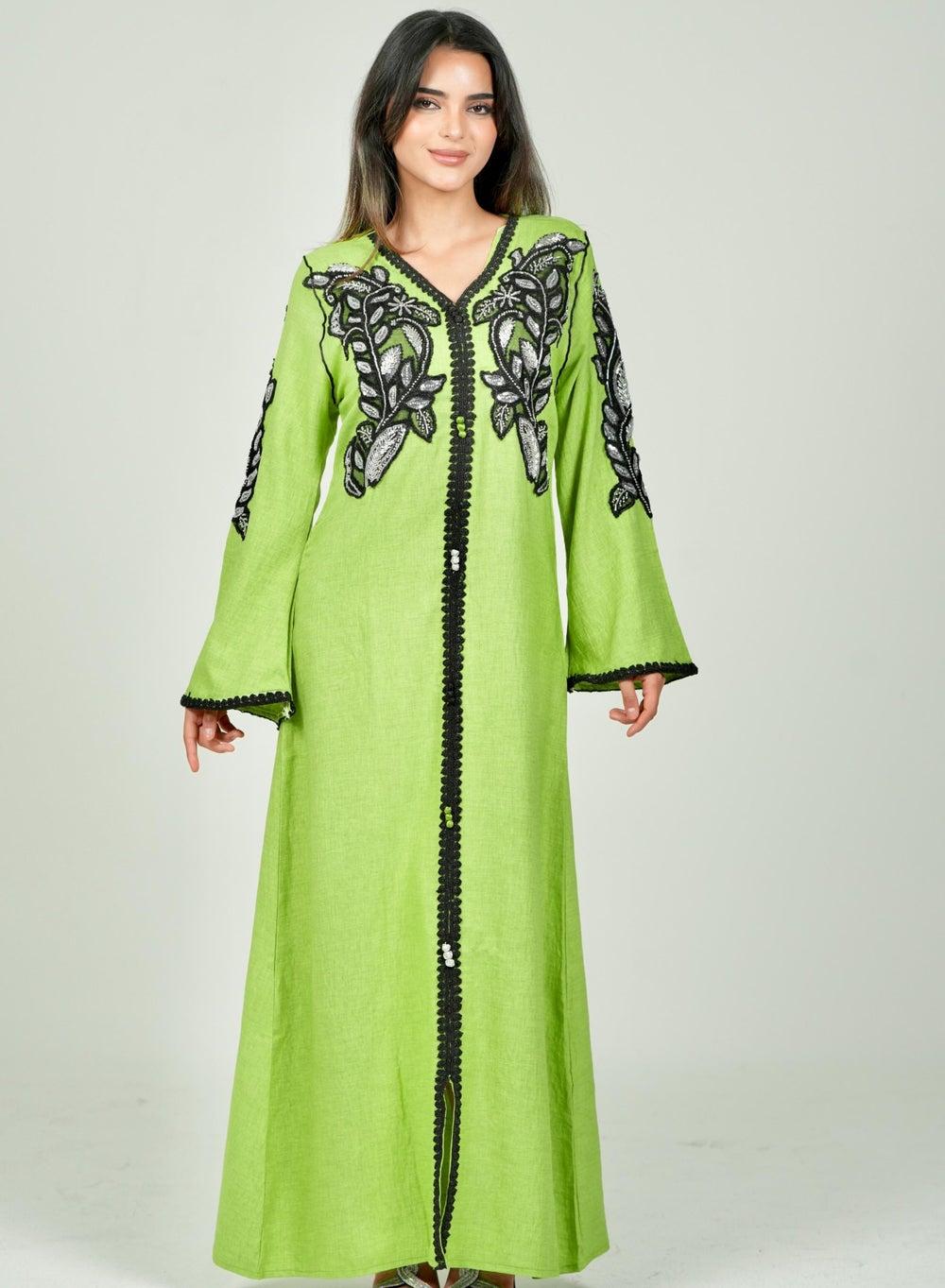 Embroidered Jalabiya Dress for Traditional Wear - Image 1