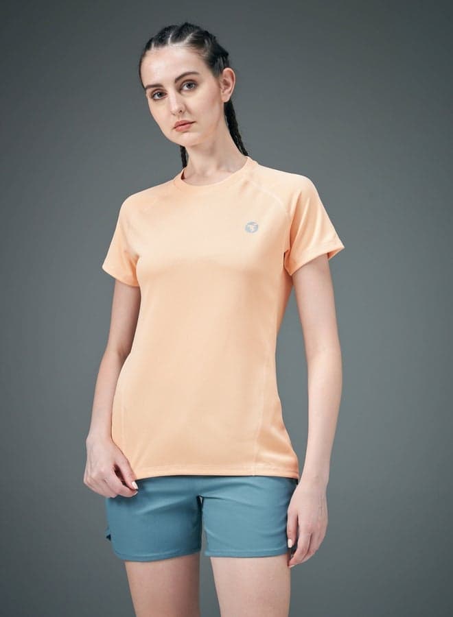 Women Solid Raglan Sleeve Regular Fit T-Shirt - Image 1
