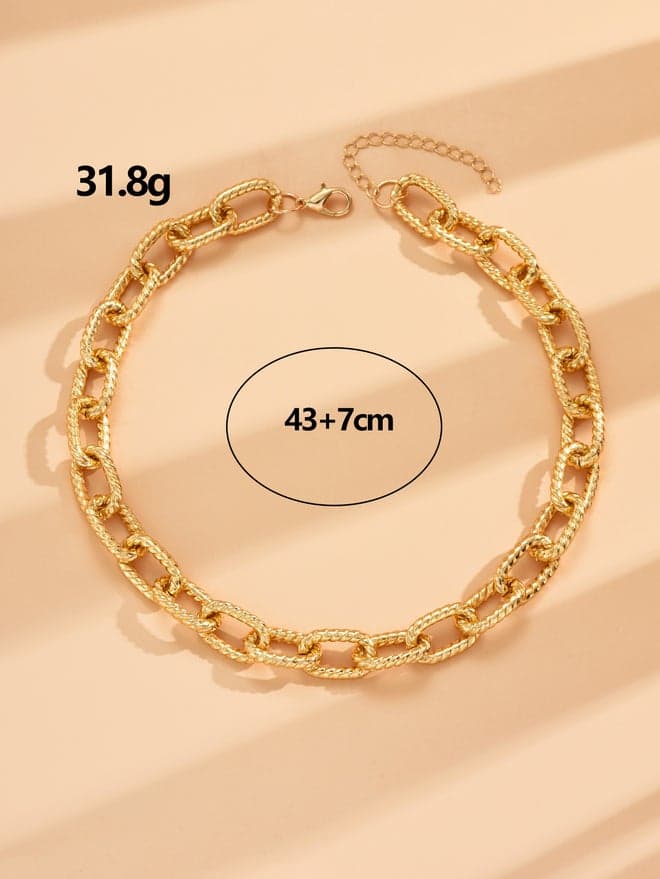 Take Two Textured Chain Necklace - Image 1
