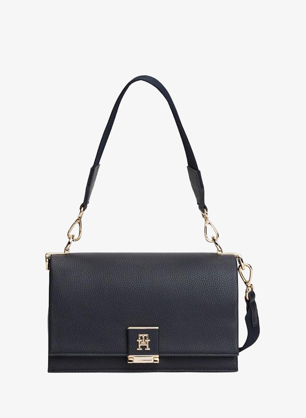 Her Medium Shoulder Bag with TH Monogram Plaque - Image 1