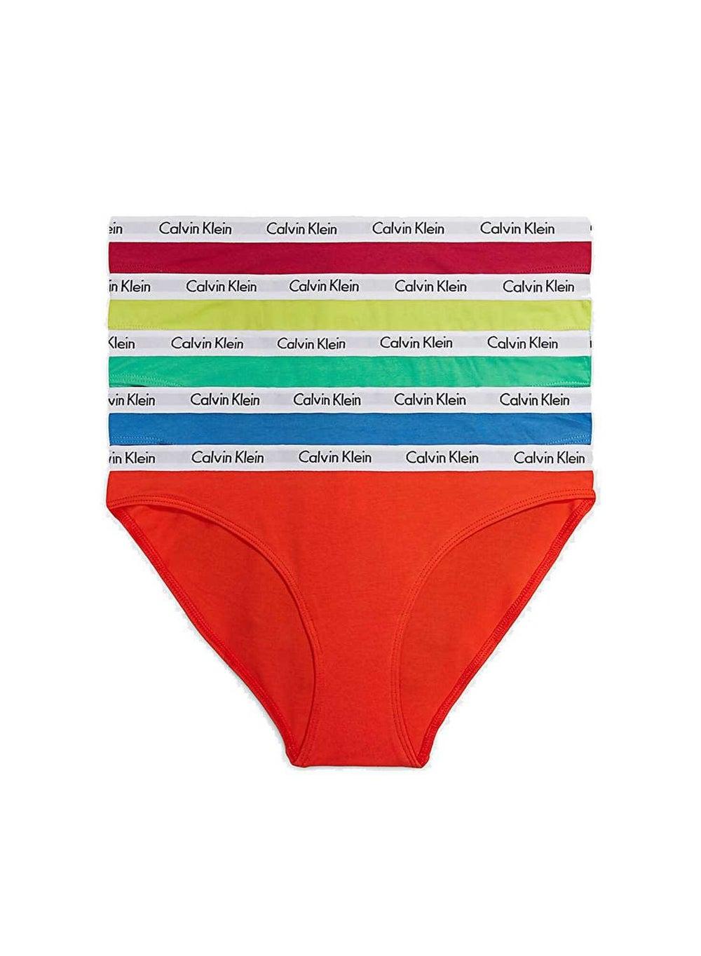 5 Pack Bikini Briefs with Logo Waistband - Image 1
