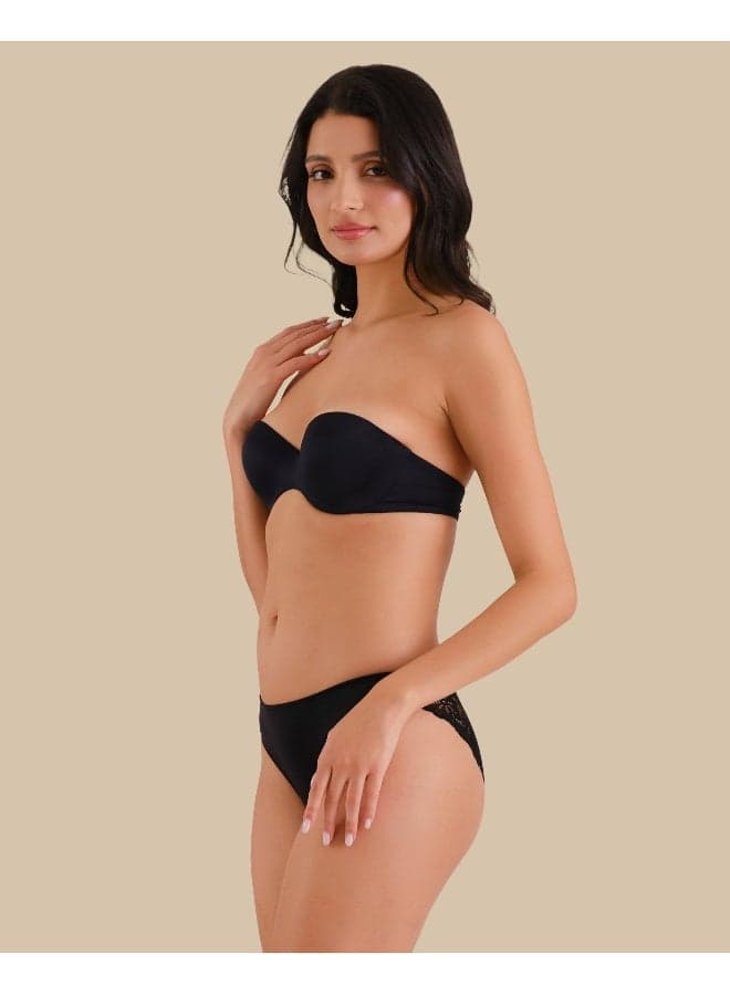 La Senza Cheeky Every Day Black No Show Panties - Image 1