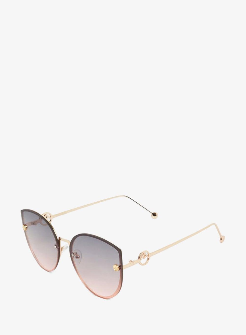 Styli Solid Lens Saddle Nose Wayfarer Sunglasses - Image 1